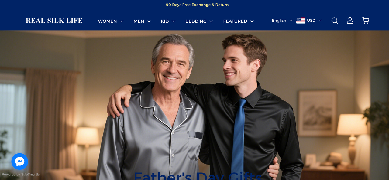 Real Silk Life 首页.png