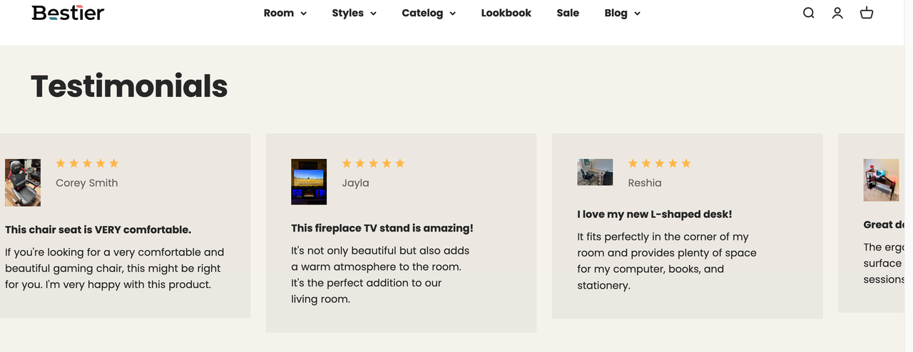 Bestier官网用户评价展示 Bestier官网用户评价展示