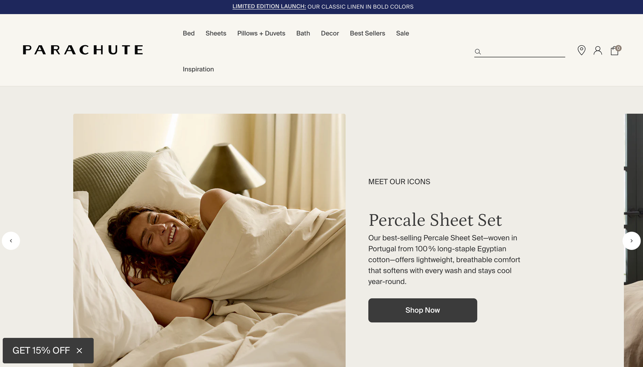 Parachute Home床品、浴室用品 Parachute Home床品、浴室用品