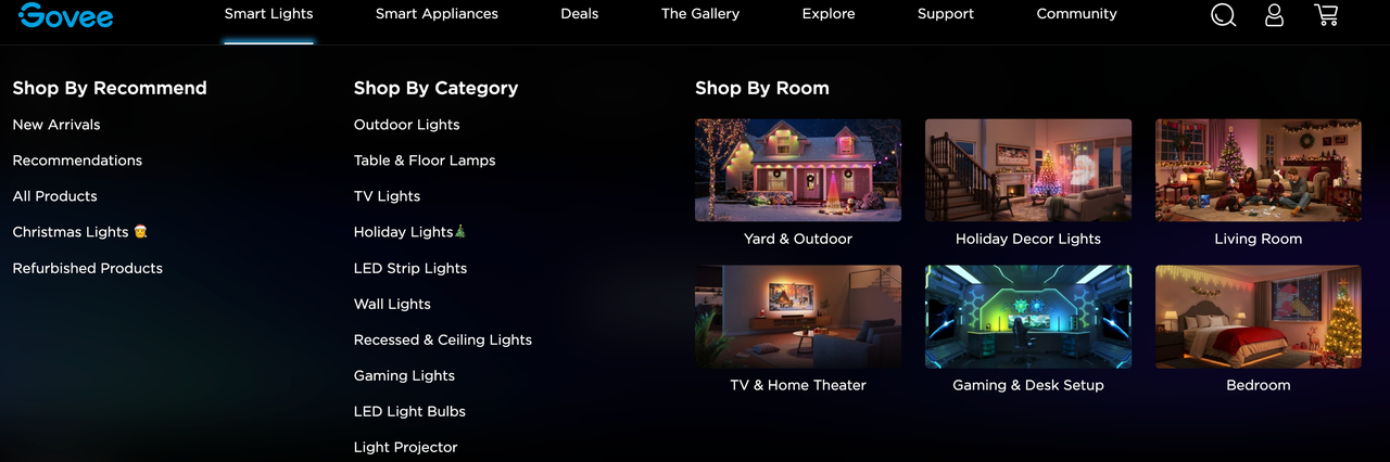 Govee官网导航分类 Govee官网导航分类