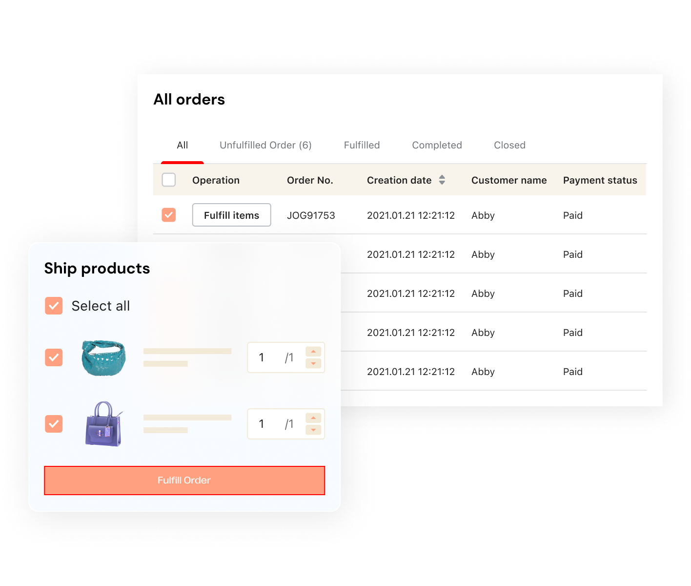 全流程订单管理,轻松高效履约 全流程订单管理,轻松高效履约