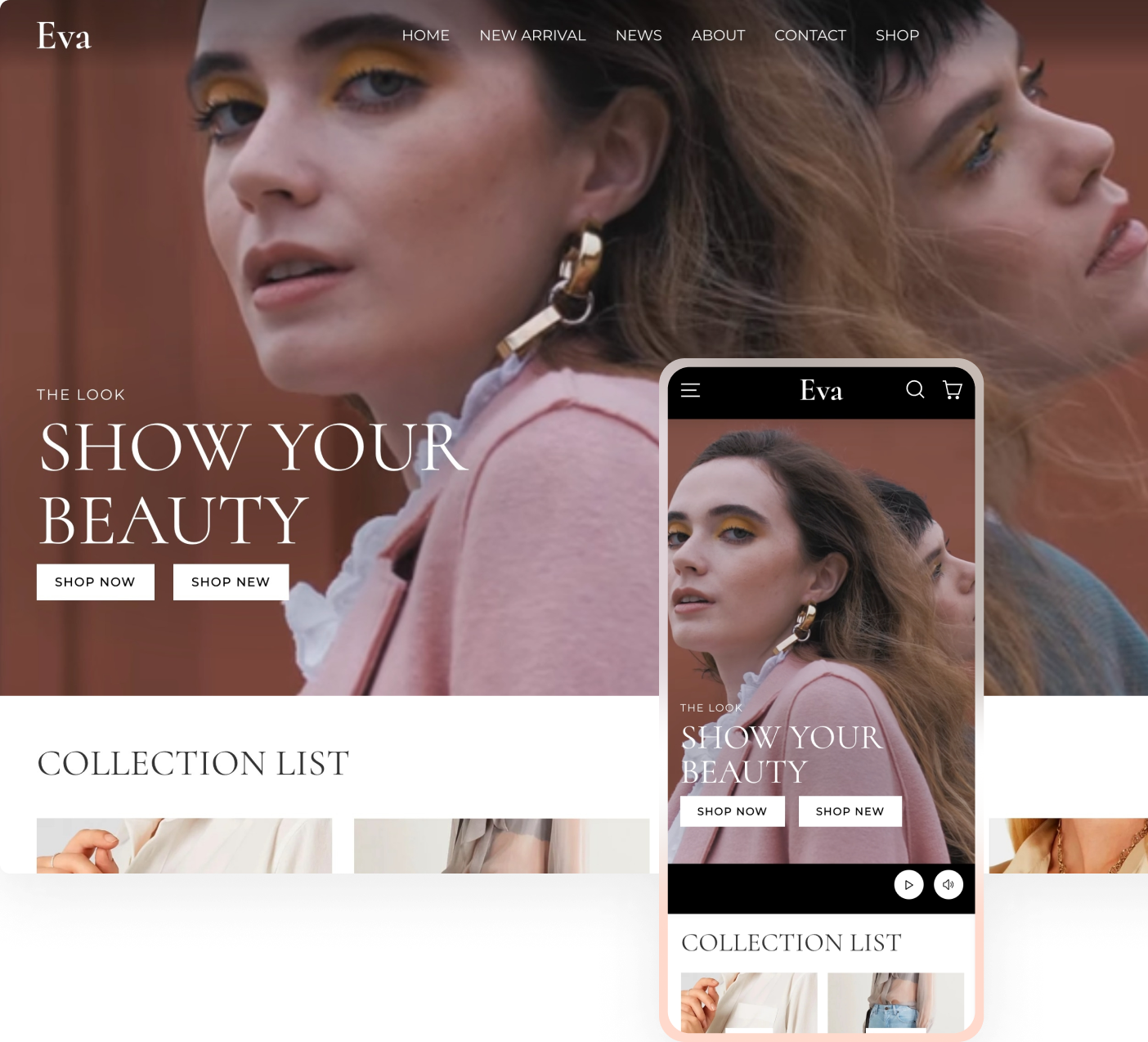 Eva建站模版演示站